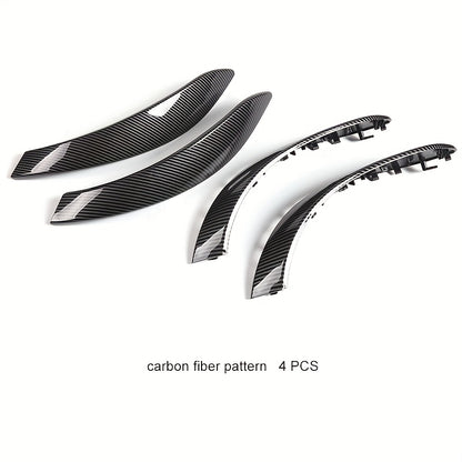BMW 3 4 Series Door Handle Trim Cover - F30 F31 Interior Carbon pattern 4pcs