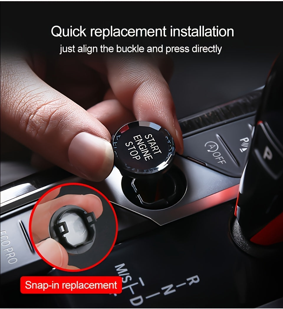 BMW Crystal Start Button Cover - G20-G26 X1-X7 ABS Black Red