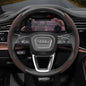 Audi Ultra-Thin Steering Wheel Cover - Non-Slip Snap-On Installation Mocha For AUDI Round Steering Wheel 2-piece Set