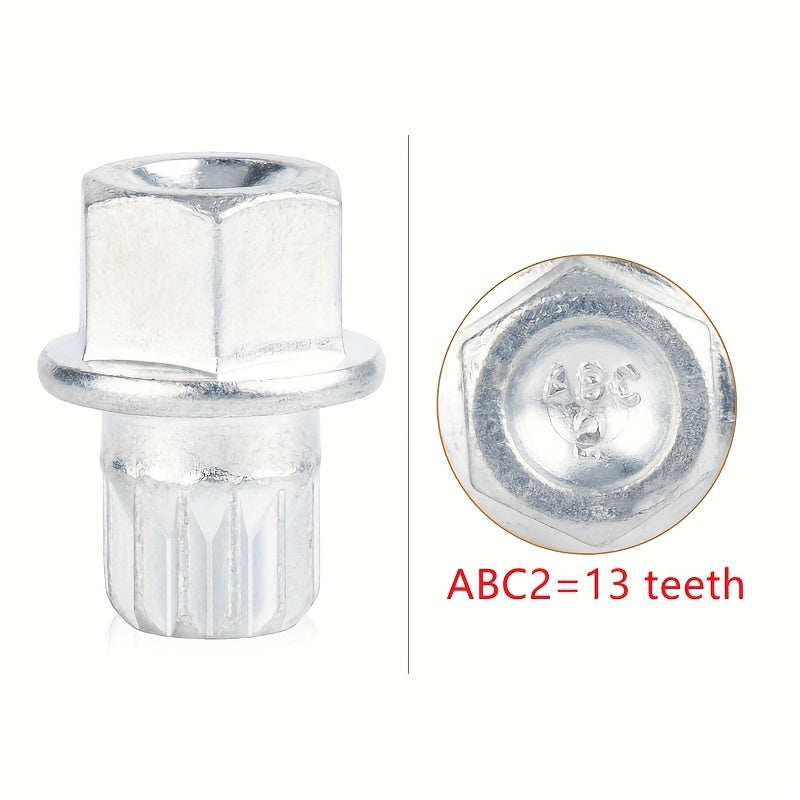 VW Audi Wheel Lock Socket Set - 21 Teeth Anti-Theft Tool ABC2=13 teeth