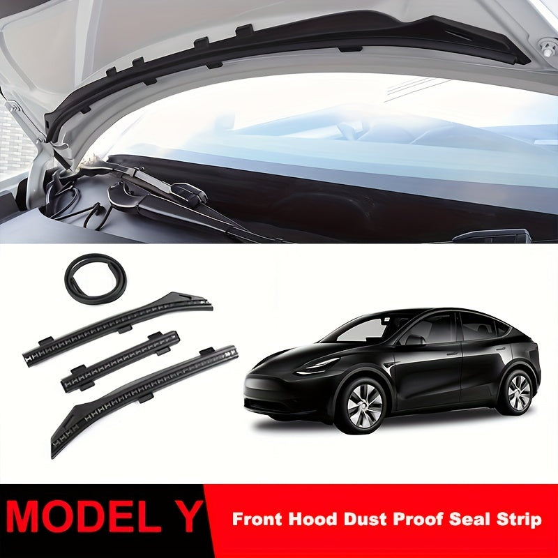 Tesla Model 3/Y Front Hood Water Blocking Strip - ABS Sealing Strip