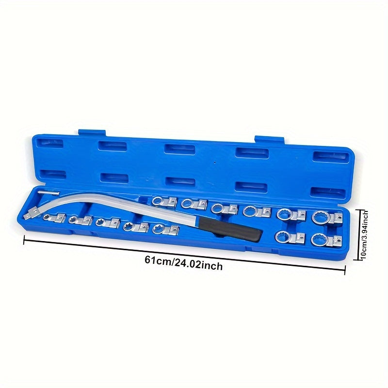 15-Piece Timing Belt Tensioner Pulley Wrench Set - 12-Point Carbon Steel Kit