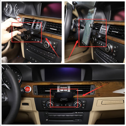 BMW E90 E91 E92 E93 Aluminum Phone Holder Mount - Adjustable Clamp Secure Grip