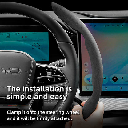 BYD Winter Anti-Slip Steering Wheel Covers - Ultra-Thin Segmented Design