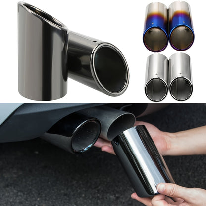 BMW VW Aluminum Exhaust Tips 2.76 Inch - Dual Pack Rust-Resistant Performance Upgrade