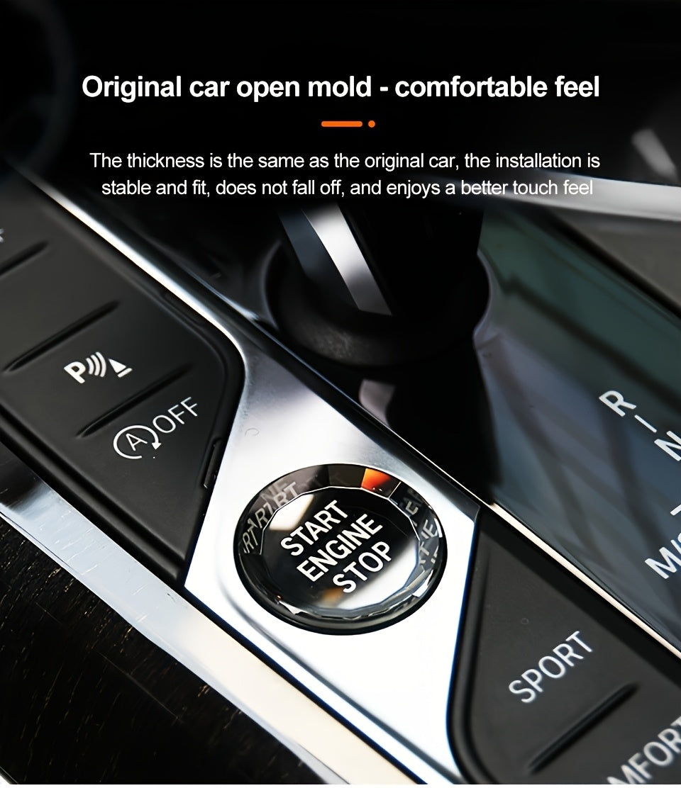 BMW Crystal Start Button Cover - G20-G26 X1-X7 ABS Black Red