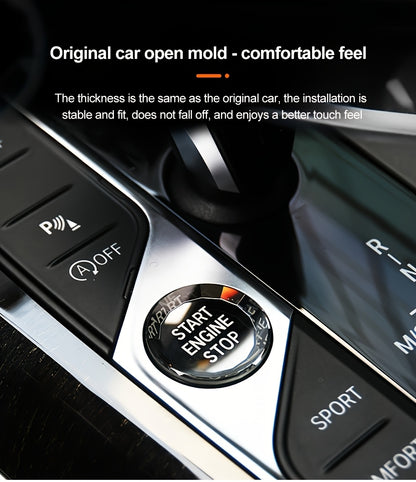 BMW Crystal Start Button Cover - G20-G26 X1-X7 ABS Black Red