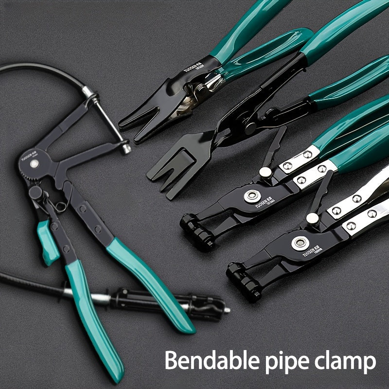 Flexible Wire Clamp Pliers with Buckle - Automotive Coolant Hose Tool