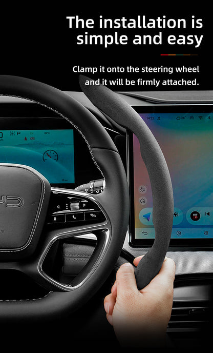 BYD Winter Anti-Slip Steering Wheel Covers - Ultra-Thin Segmented Design