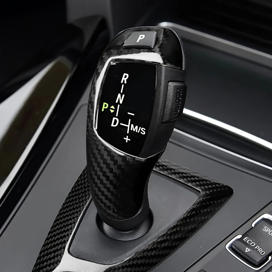 BMW Carbon Fiber Gear Shift Knob Cover - Interior Upgrade