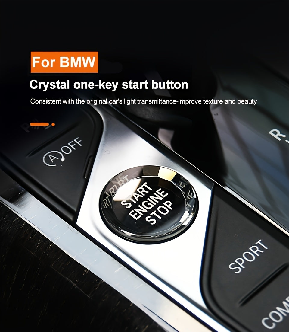 BMW Crystal Start Button Cover - G20-G26 X1-X7 ABS Black Red