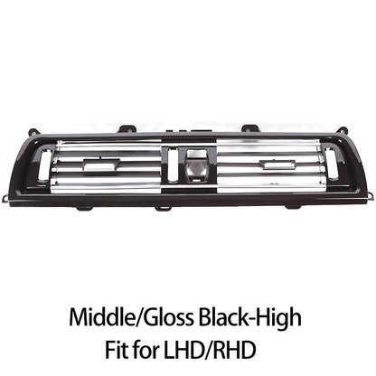 BMW F10 F11 F18 Dashboard Air Vent Grille - 520i-535i 2010-17 Middle Gloss Black