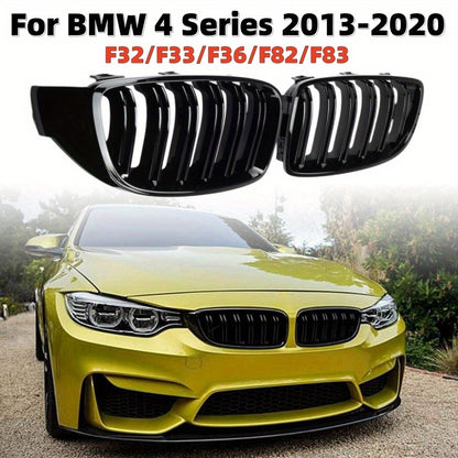 BMW F32 F33 F36 F80 F82 M4 Style Kidney Grille - Black