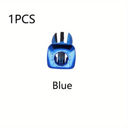 BMW 5 Series Door Lock Pin Cover - F10 F11 ABS Interior 2011-17 1Pc Blue3