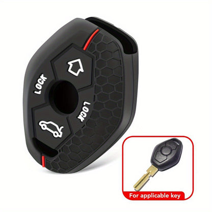 BMW Silicone Key Cover - X5 E53 X3 F83 3-7 Series 4-Button
