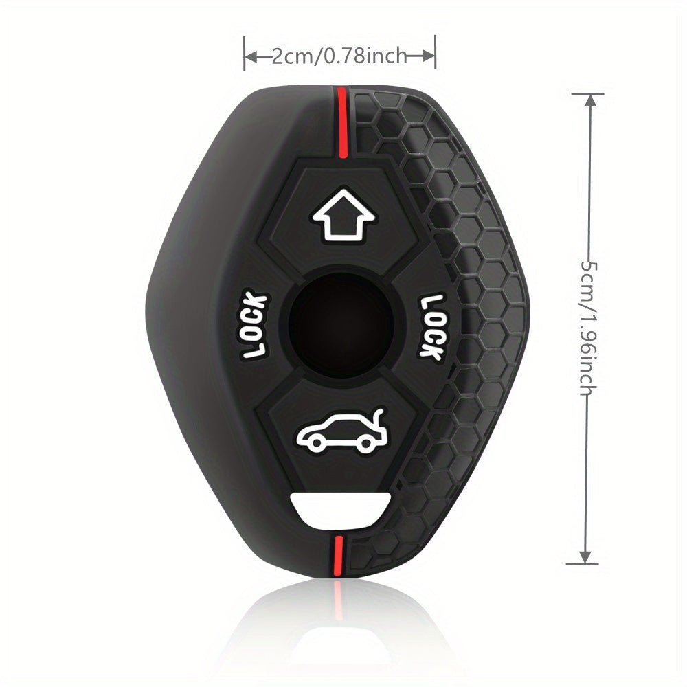 BMW Silicone Key Cover - X5 E53 X3 F83 3-7 Series 4-Button