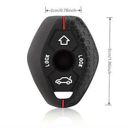 BMW Silicone Key Cover - X5 E53 X3 F83 3-7 Series 4-Button