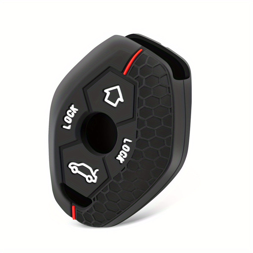 BMW Silicone Key Cover - X5 E53 X3 F83 3-7 Series 4-Button Red