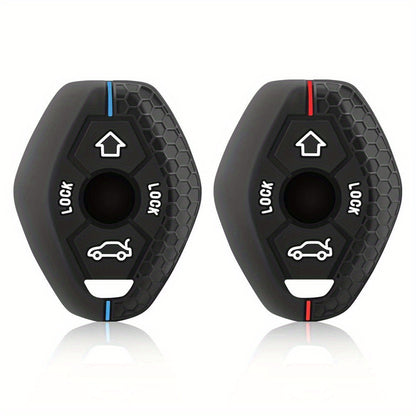 BMW Silicone Key Cover - X5 E53 X3 F83 3-7 Series 4-Button