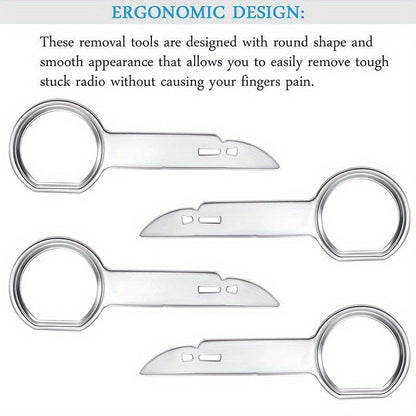 8-Piece Radio Removal Tool Set - Universal Car Stereo Installation Kit