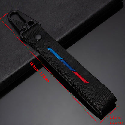 BMW Premium Nylon Key Ring - Logo Keychain E30-F35 M3 M5 X1-X7