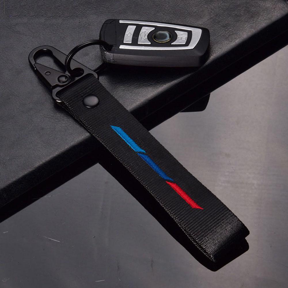 BMW Premium Nylon Key Ring - Logo Keychain E30-F35 M3 M5 X1-X7