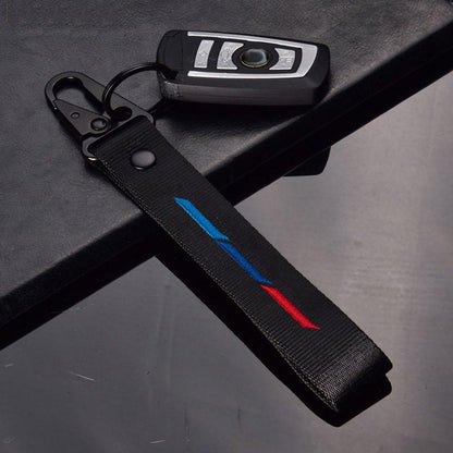 BMW Premium Nylon Key Ring - Logo Keychain E30-F35 M3 M5 X1-X7