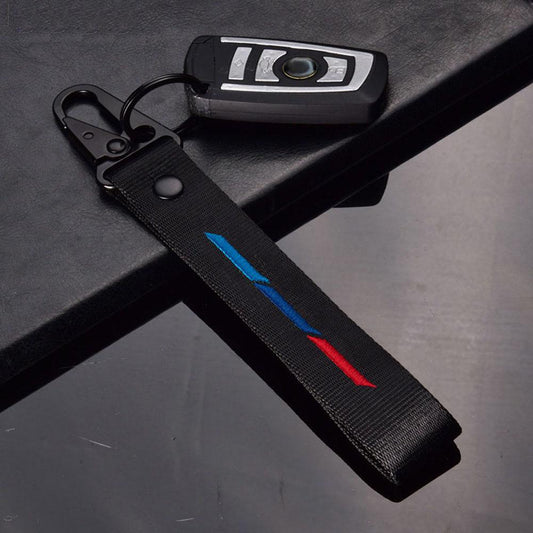 BMW Premium Nylon Key Ring - Logo Keychain E30-F35 M3 M5 X1-X7