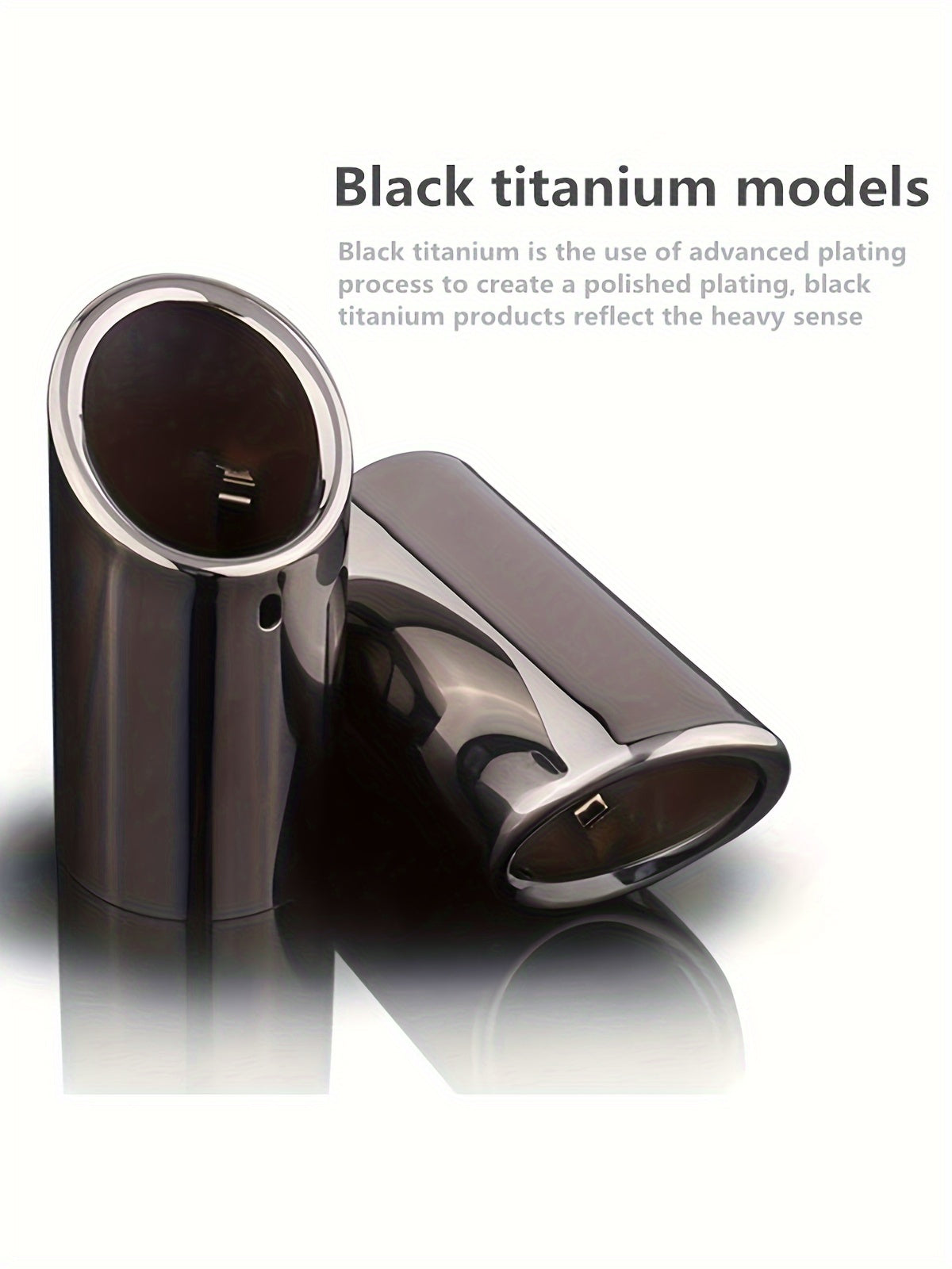 BMW VW Aluminum Exhaust Tips 2.76 Inch - Dual Pack Rust-Resistant Performance Upgrade