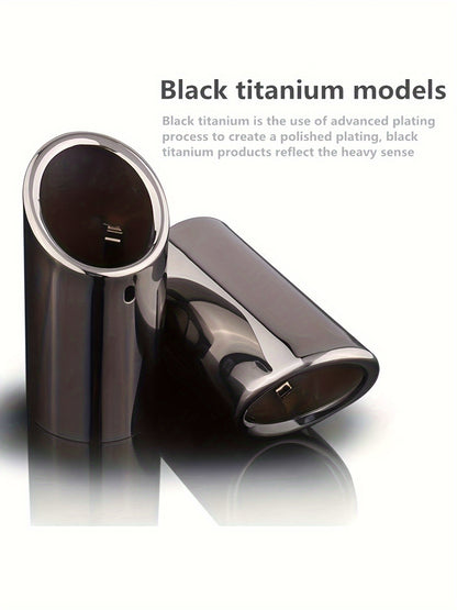 BMW VW Aluminum Exhaust Tips 2.76 Inch - Dual Pack Rust-Resistant Performance Upgrade