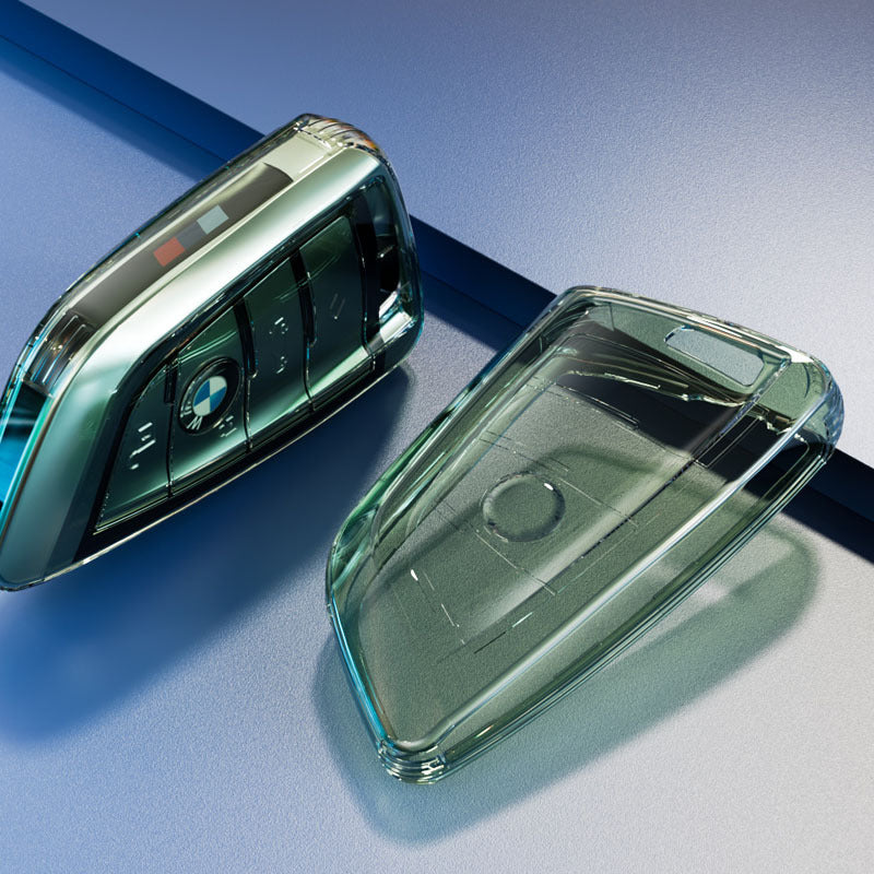 BMW Silicone Key Fob Cover - X1 X3 X5 X6 7 Series Protection Transparent Green