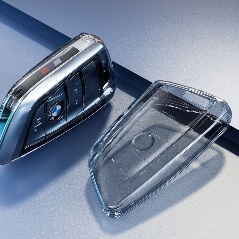 BMW Silicone Key Fob Cover - X1 X3 X5 X6 7 Series Protection Transparent Black