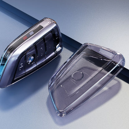 BMW Silicone Key Fob Cover - X1 X3 X5 X6 7 Series Protection Transparent Purple