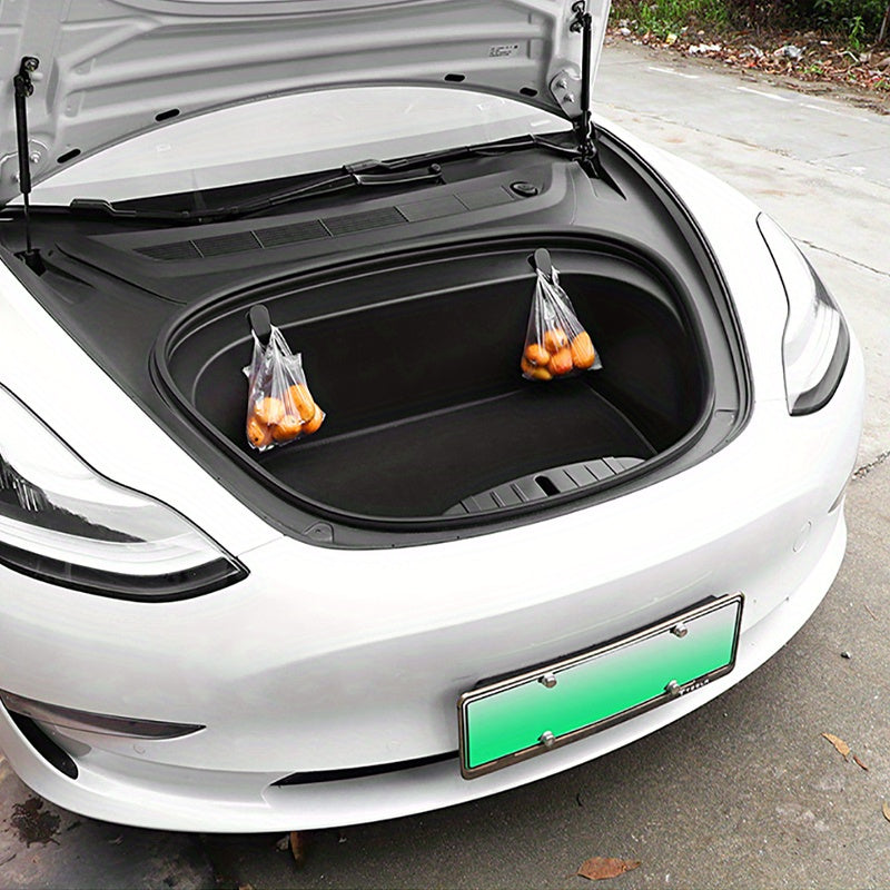 Tesla Model 3 Front Trunk Hooks (2017-2020) - 2pcs ABS Car Organizer Kit