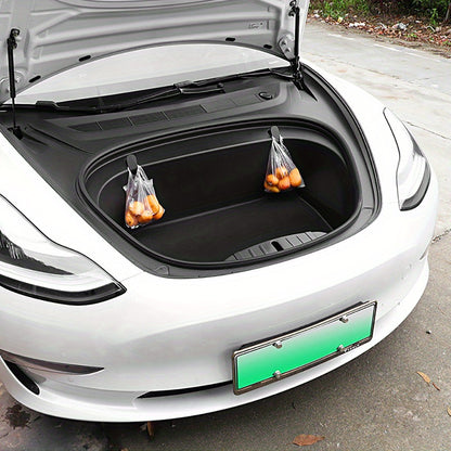 Tesla Model 3 Front Trunk Hooks (2017-2020) - 2pcs ABS Car Organizer Kit