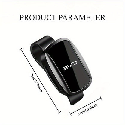 BYD Sun Visor Organizer with Glasses Holder - Heavy-Duty ABS Storage