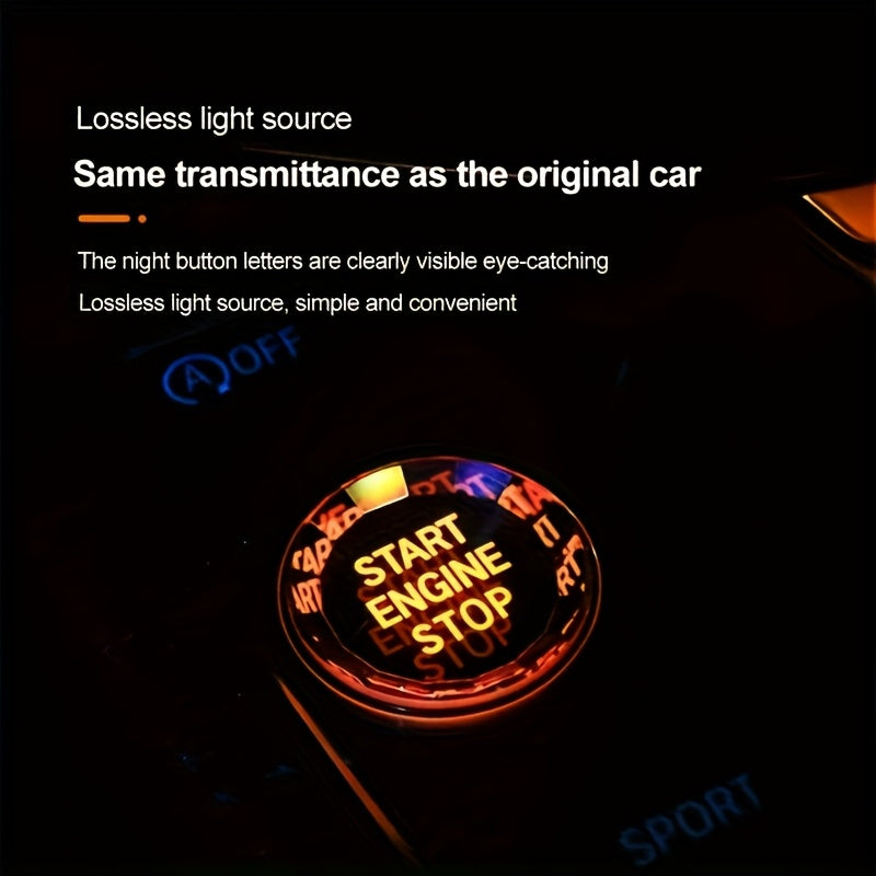 BMW Crystal Start Button Cover - G20-G26 X1-X7 ABS Black Red