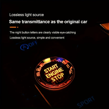 BMW Crystal Start Button Cover - G20-G26 X1-X7 ABS Black Red