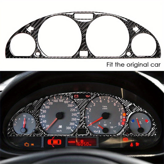 BMW E46 M3 Carbon Fiber Dashboard Sticker 1998-2005 - Realistic Instrument Panel Design