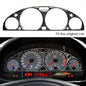 BMW E46 M3 Carbon Fiber Dashboard Sticker 1998-2005 - Realistic Instrument Panel Design
