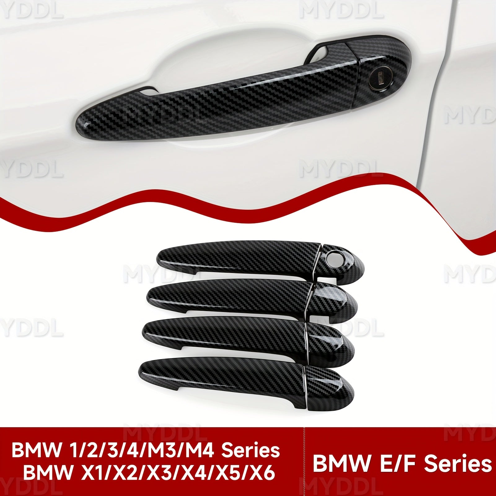 BMW Carbon Fiber Door Handle Cover - E87 F20-F36 X1-X6 M3 M4