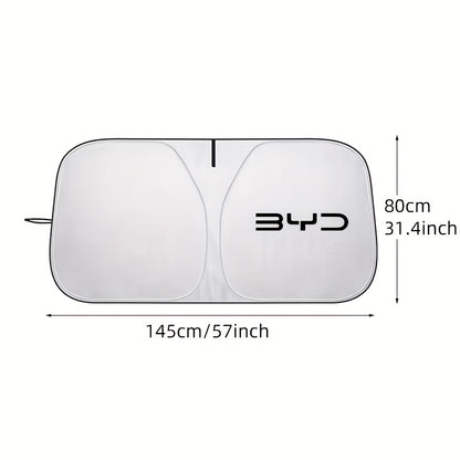 BYD Car Sunshades - Model-Specific Heat Insulation & UV Protection Curtains Silvery