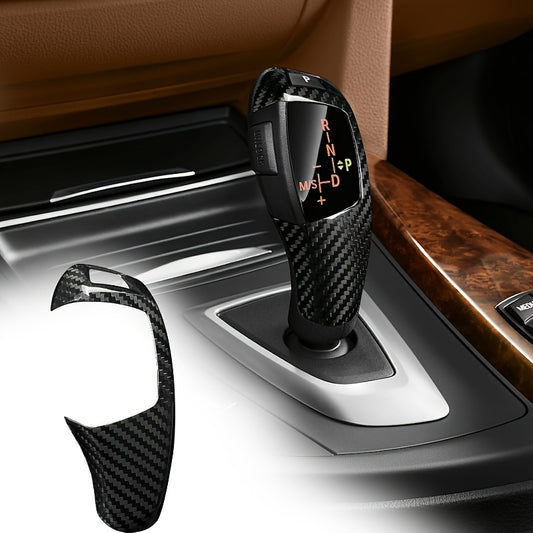 BMW Carbon Fiber Gear Shift Knob Cover - Interior Upgrade Regular Version BMW gear shift cover