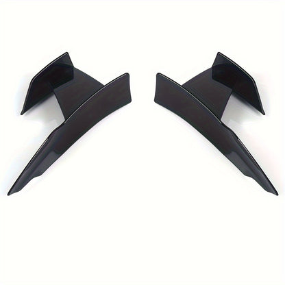 BMW M3 M4 Front Bumper Splitter Kit - F80 F82 Carbon Fiber Bright Black