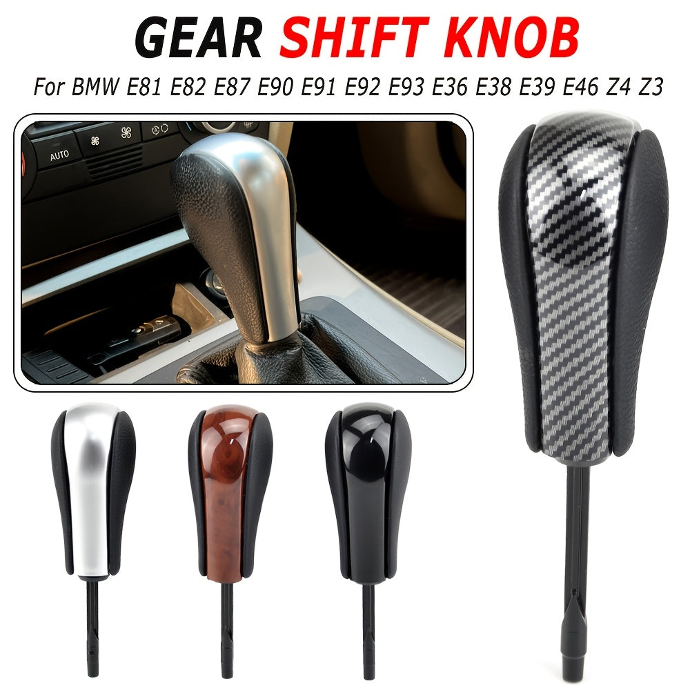 BMW Gear Shift Knob E46 E60 E90 PU Leather ABS Auto Trans