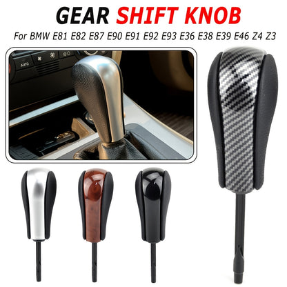 BMW Gear Shift Knob E46 E60 E90 PU Leather ABS Auto Trans