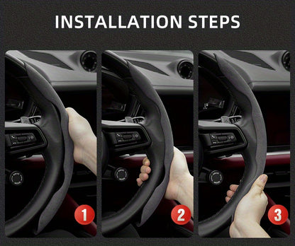 Toyota Winter Fleece Steering Wheel Cover - Ultra-Thin Anti-Slip for RAV4 Camry Corolla