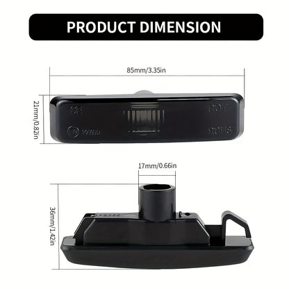 BMW E39 Fender Light Covers - 525i-540i M5 1995-2003 Black 2pcs