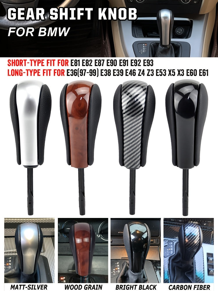 BMW Gear Shift Knob E46 E60 E90 PU Leather ABS Auto Trans