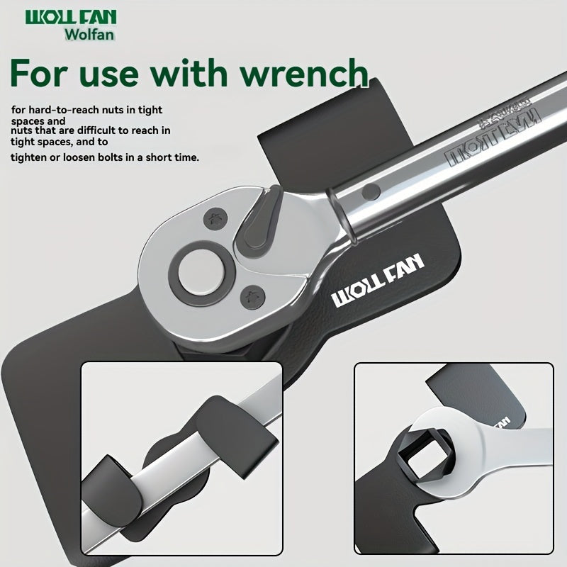 Universal Socket Wrench Extension Adapter - 1/2 Inch Drive for Tight Spaces